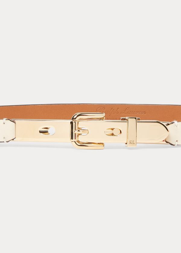 Cintos Ralph Lauren Calfskin Letter-Opener Mulher 12354-DZWK